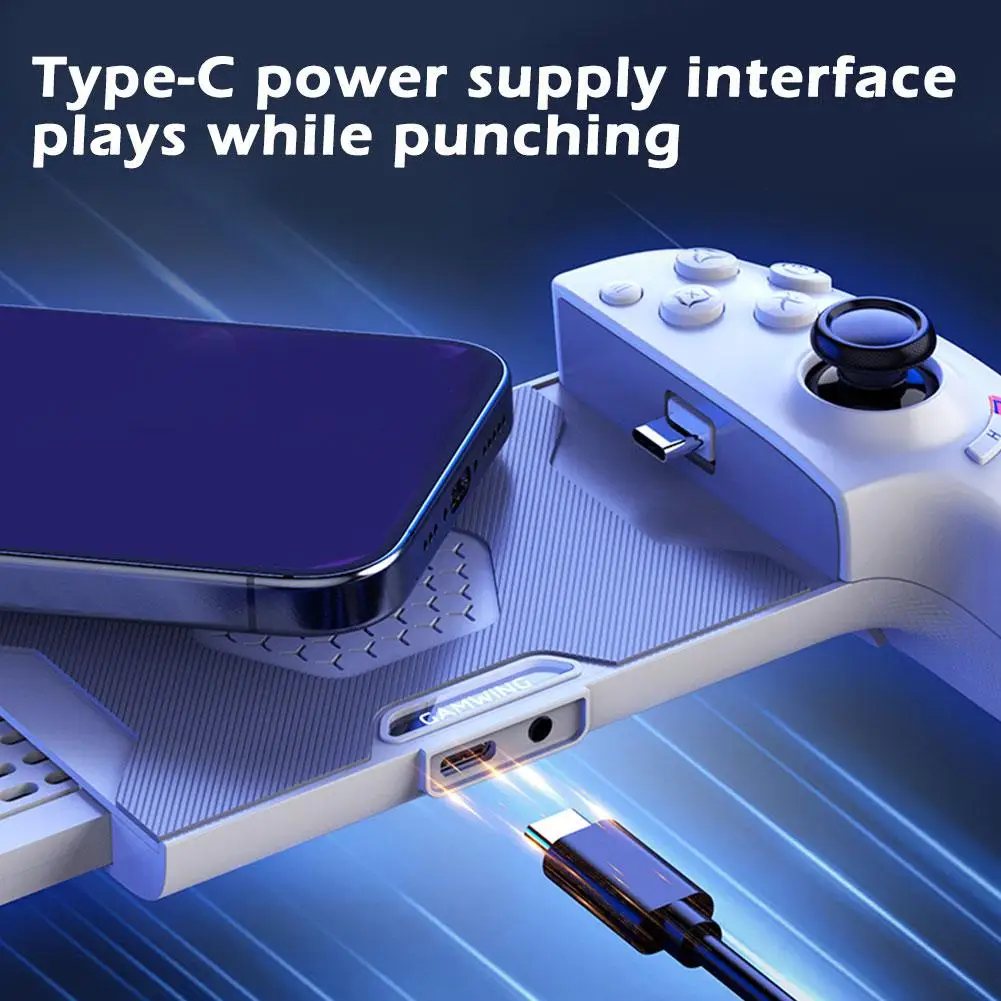 Retractable For Gaming Aobian Max Controller AB01 Wired + Wireless Type C Bluetooth Mobile Game Controller Android/iOS