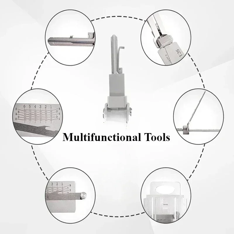 Locksmith Special Tools Lishi 2 in 1 Key Home Door Civil Locks Decoder Kit SS001Pro SS002Pro SC1 SC4 KW1 KW5