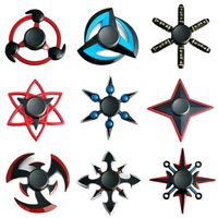 9 Style Alloy Metal Fingertip Gyro Toys  Creativity Hand Spinner Kids Stress Relief Funny Toy Fidget King of Glory Weapon Series