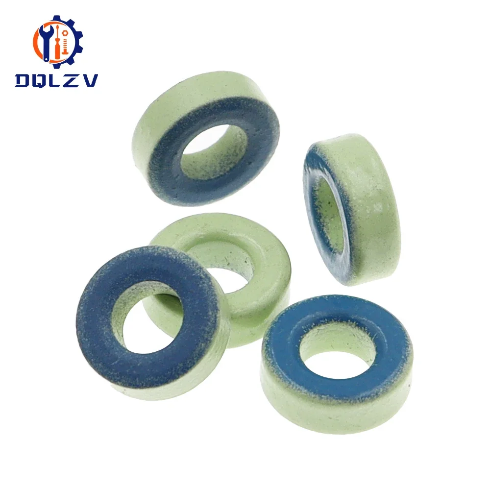 Blue Green Ring 11X6X4MM High Frequency Iron Powder Core Ring Anti-Interference Magnetic Core Winding Inductor 1164 Small Magnet