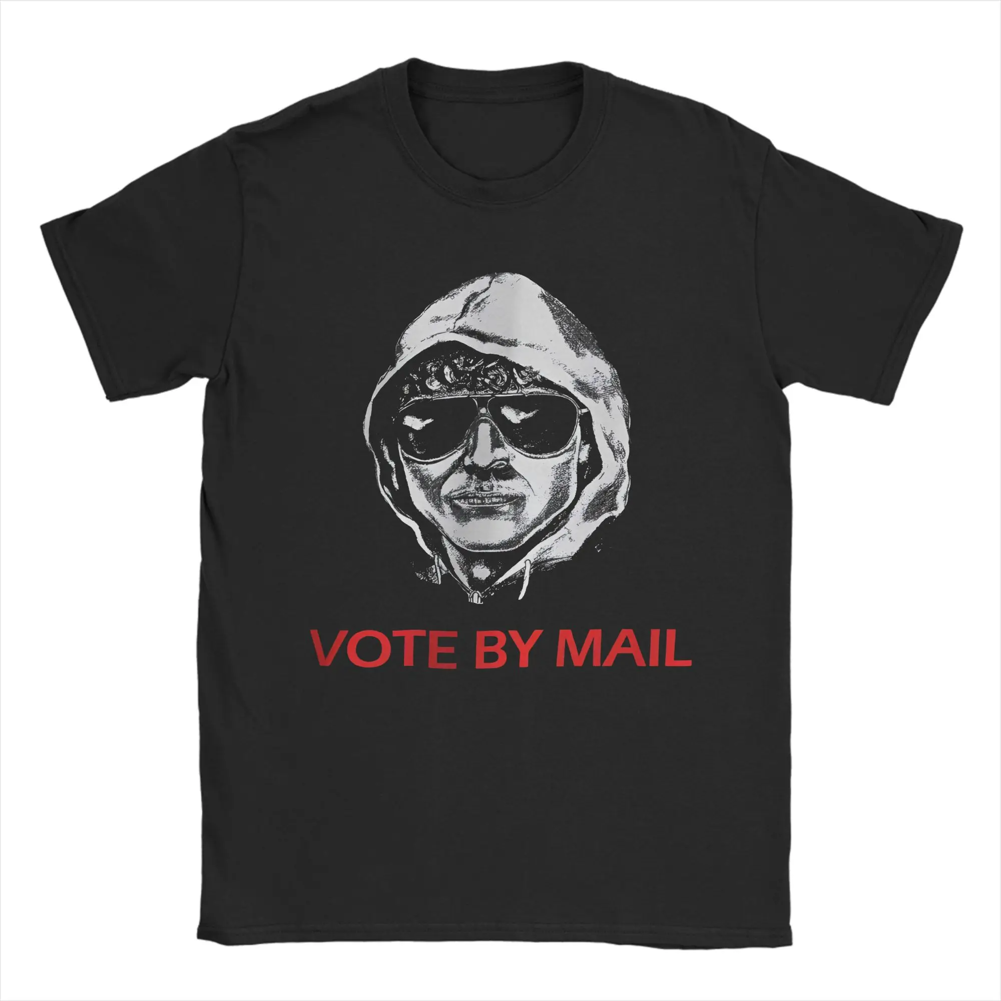 Harajuku T Shirt Vote By Mail Ted Kaczynski 100 Cotton T-Shirts Tee Shirt for Mens Summer Y2K Basic Casual Short Sleeve Tops