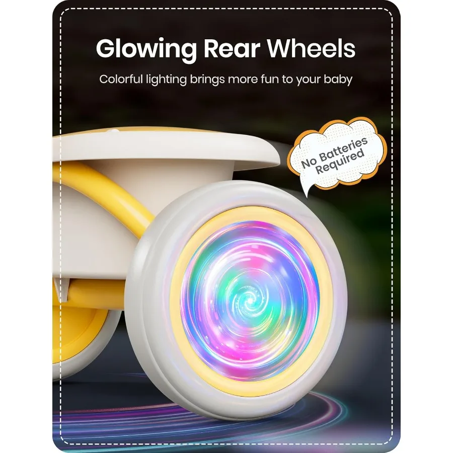 カラフルな照明付き幼児用三輪車（18ヶ月～5歳向け）、ベル付き幼児用自転車、子供用三輪車、2～5歳のお子様へのプレゼント