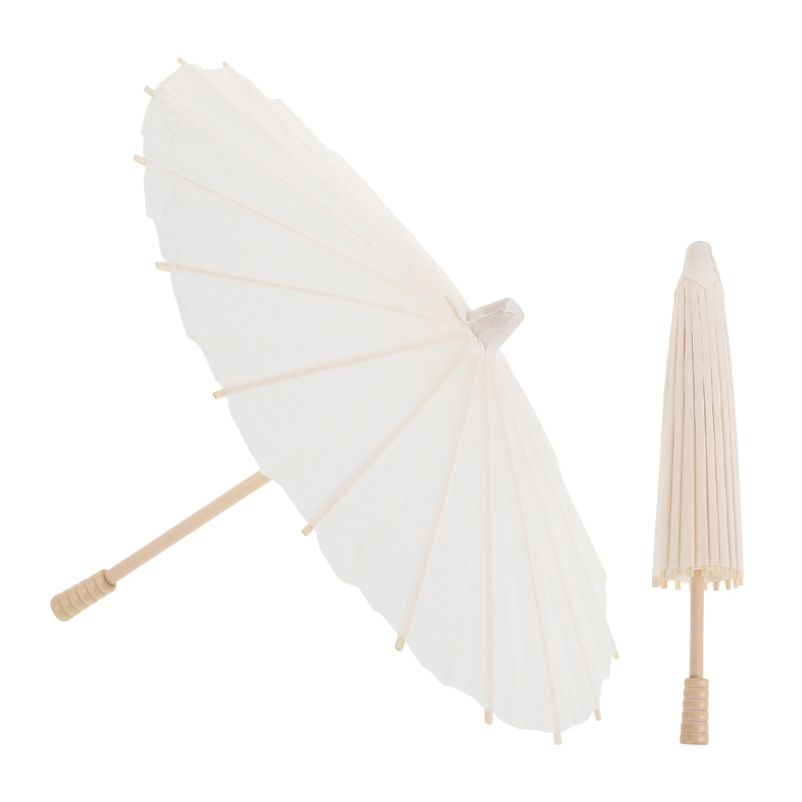 

2pcs Blank Oiled Paper Umbrellas White 30cm DIY Handicraft Parasols Vintage Decorative Kids Umbrella Photography Props