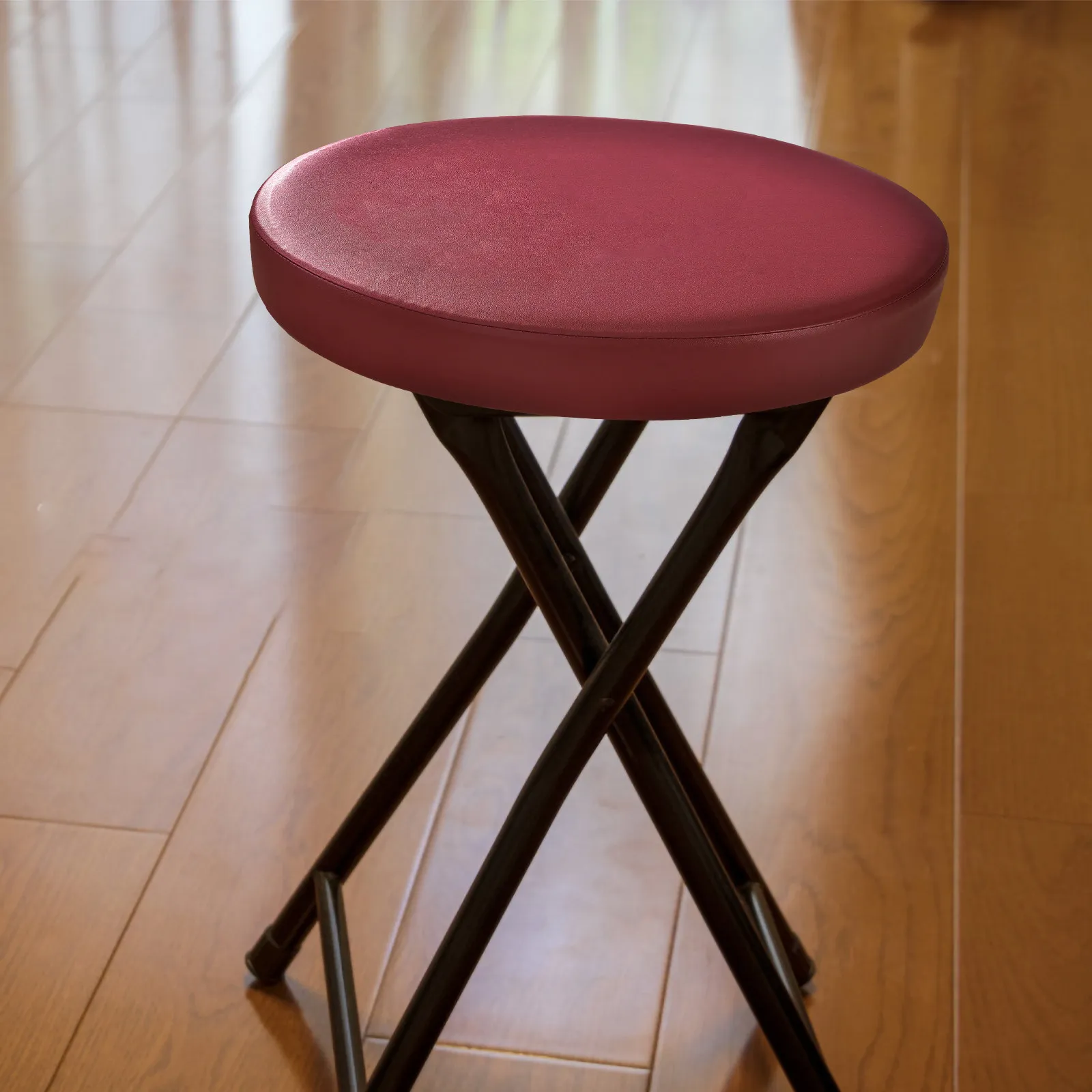 2Pcs Waterproof Round Barstool Seat Covers 12-15 Inch Bar Chair Cushion Cover Outdoor Kitchen Washable Removable Padded Cover view 6