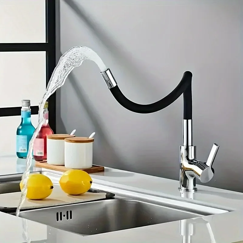 

Faucet Kitchen Hot and Cold Tap Silicone Universal Rubber Tube 360° Rotating Faucet Sink Faucet Kitchen Accessories