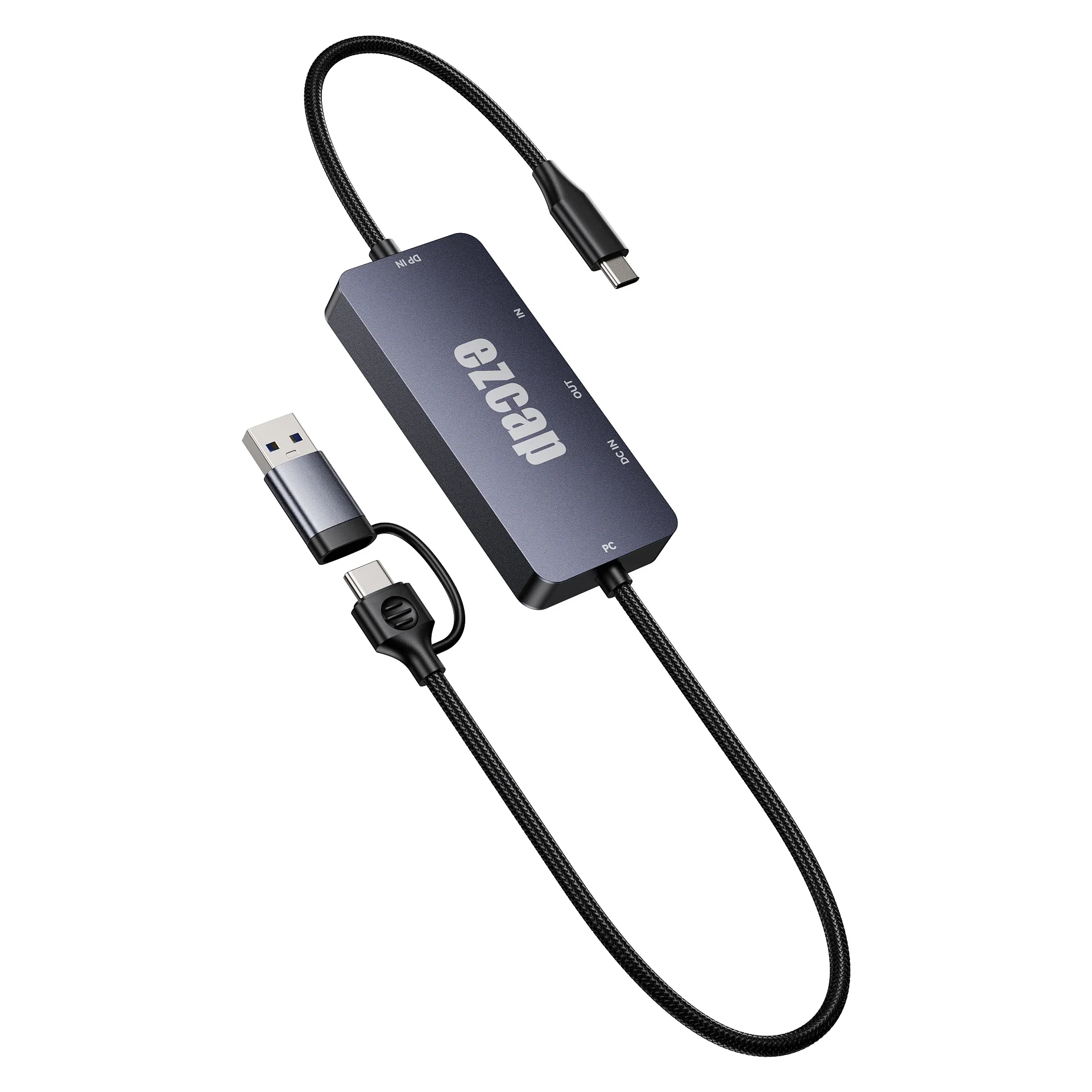 1080p60 4K Video Capture Card with 100W PD Displayport DP Alt Type C USB 3.0 Video Grabber Record for Ipad Phone Live Streaming