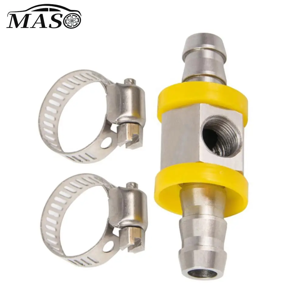 

3/8 Inch Fuel Line Fuel Pressure T-fitting Adapter to 1/8 NPT Oil Pressure Sensor Car Accessorie T-fitting Adapter Connector