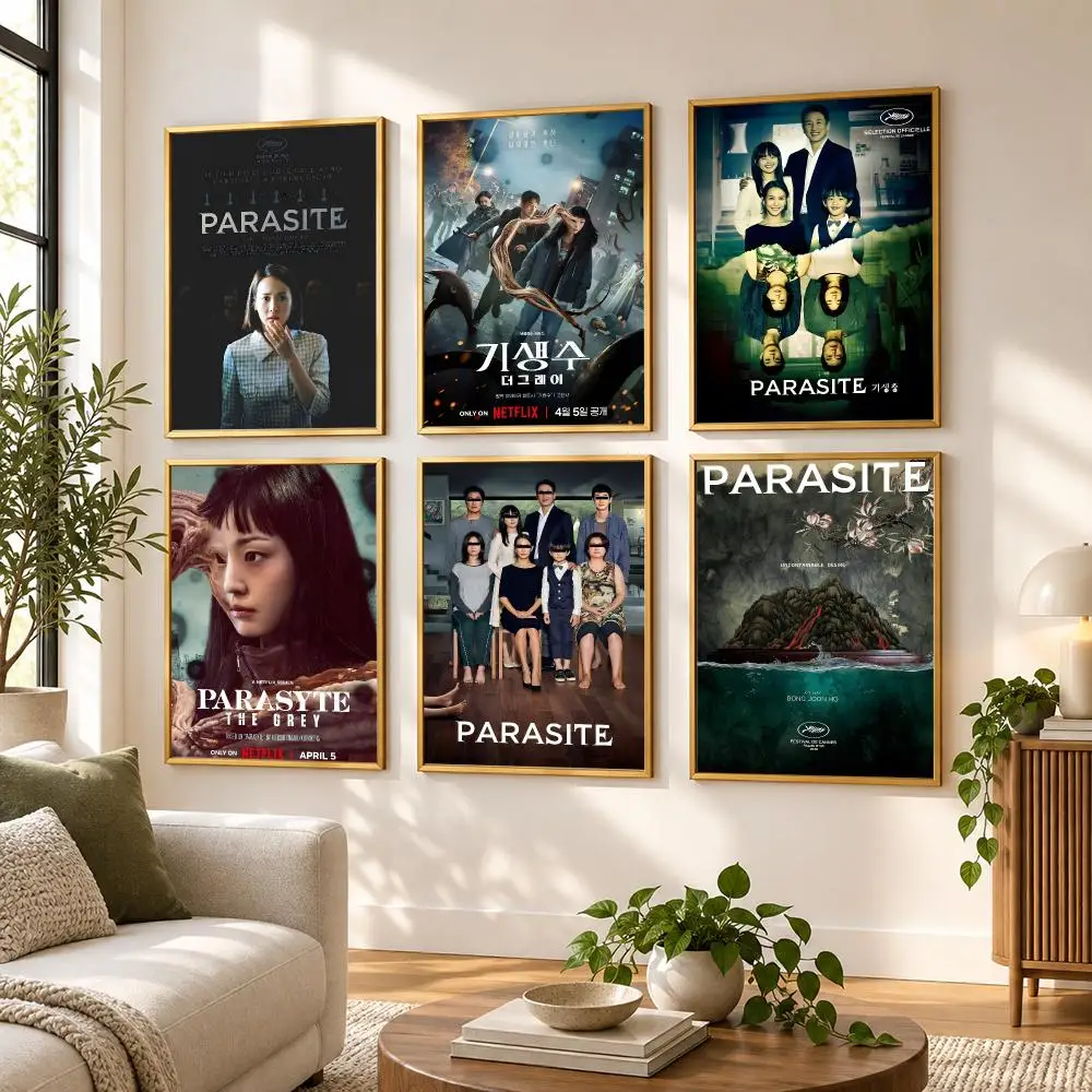 Parasite movie Poster HD art sticky wall waterproof home living room bedroom bar aesthetic decoration