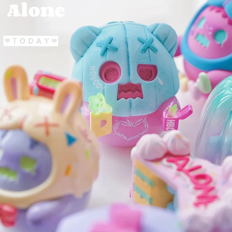 Boîte mystère de la série Birthday Alone pour enfants, Figurines d'anime d'action, Poupées Blind Box, Cadeau d'Halloween pour fille, Trouver authentique Nairobi, Orn Kendwoo