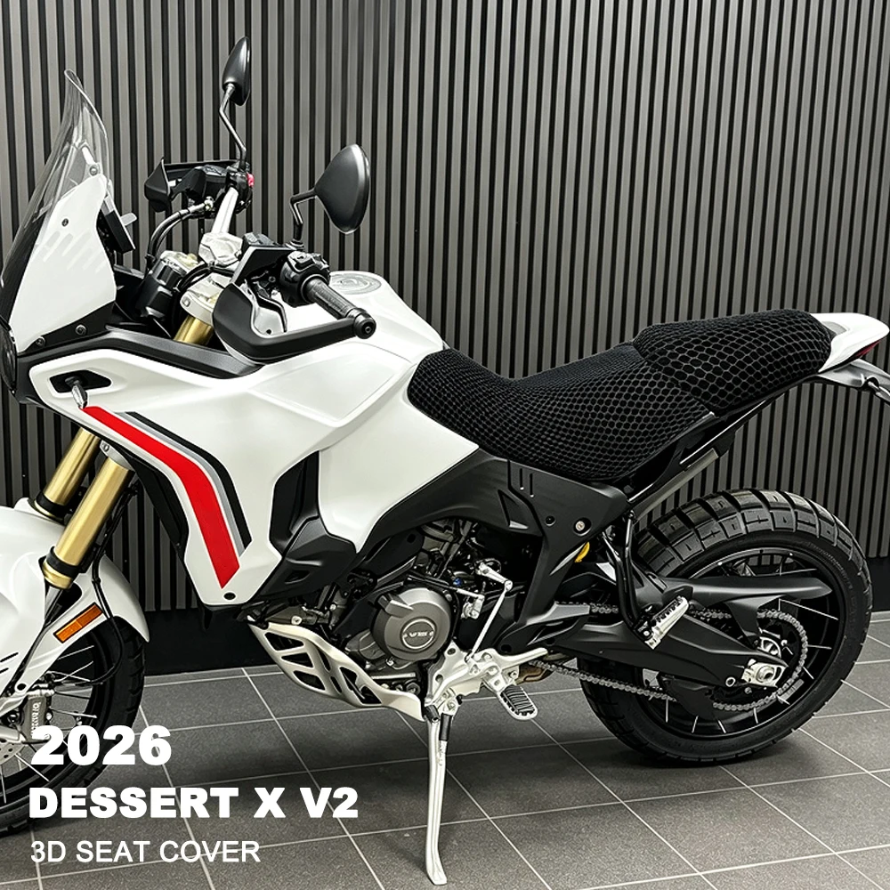 For Ducati Dessert X V2 Dessertx V 2 2026 Seat Cover Motorcycle 3D Airflow Seat Cover Accessories 3D Honeycomb Mesh Seat Cover