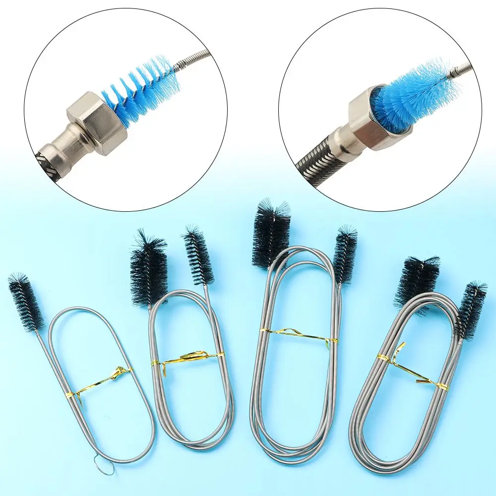 Aquarium Accessories Filter Pump Washing Stainless Steel Pipe Cleaner Hose Brush Flexible Tube Brush Cleaning Tools