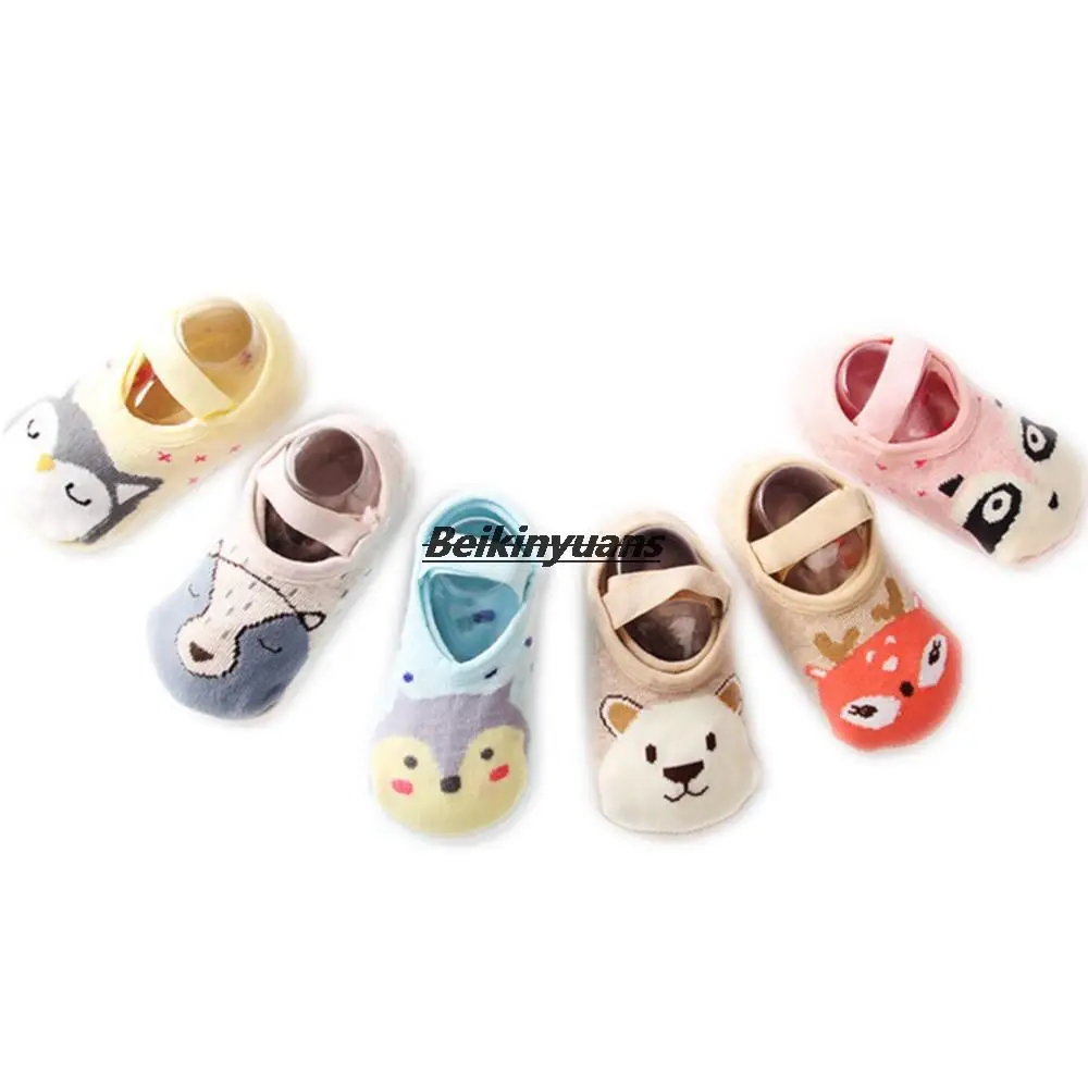 Baby Socks Anti Slip Newborn Cartoon Terry Cotton Children Autumn Winter Non-slip Socks Dispensing Hot Baby Socks