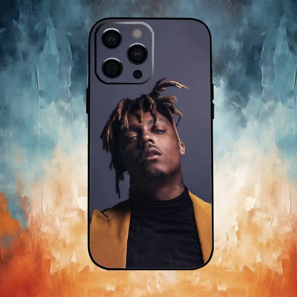 Casing Ponsel Singer J-Juice W-WRLD Untuk iPhone17,16,15,14,13,12,11 Plus,Pro Max Soft Black Cover