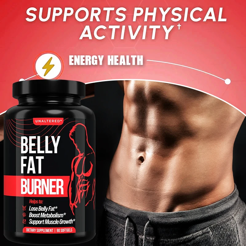 Men\'s Fat Burner - Belly Fat Burner with CLA - Unaltered Sports Dietary Supplement - 90 Capsules