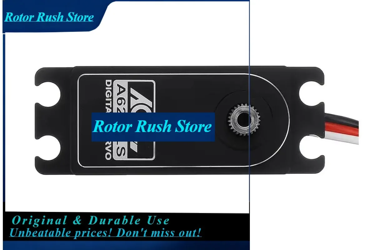 RoRuSAGF A62CLS HV Programmable Low Profile 14kg CNC Coreless Metal Gear Short-body Digital Servo For 1:8 1:10 RC Car