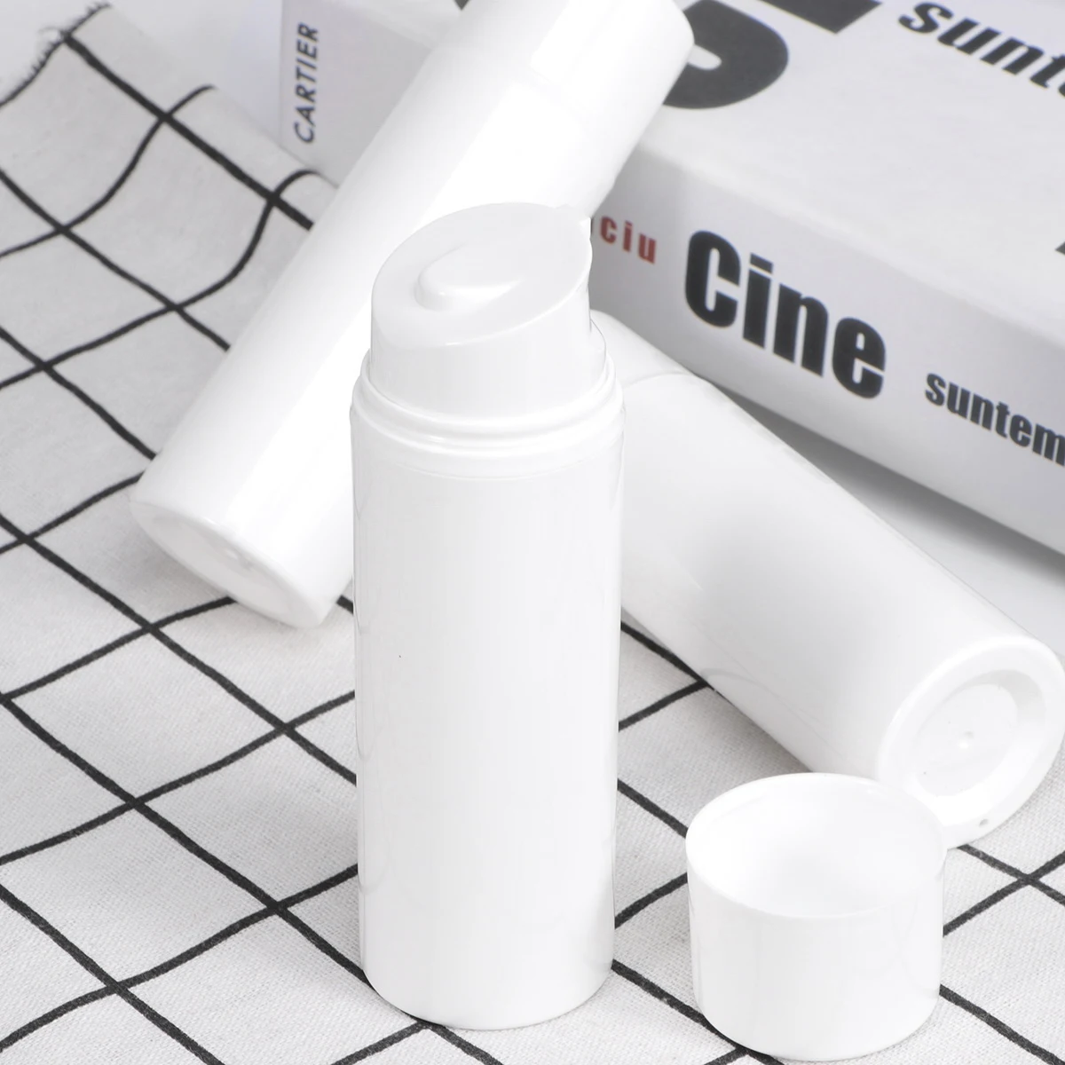 

3 Pcs Press Design Bottles Portable Travel Size Empty Containers for Shampoo Body Lotion Liquid Soaps Body Wash Reusable Eco