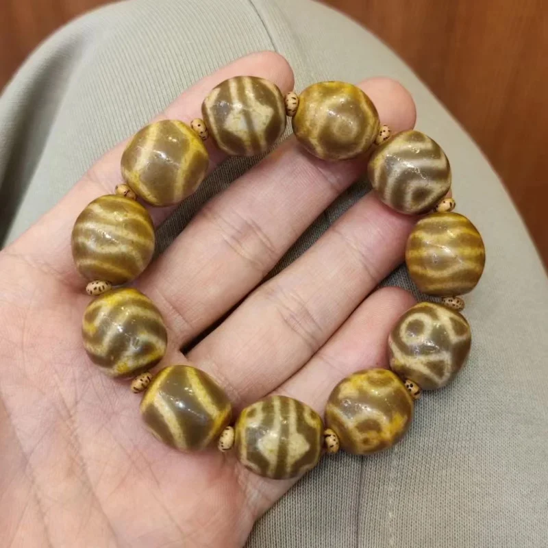 Huya Duobao Thread Beads Red Flesh Tianzhu Bracelet Unisex Beaded Jewelry Multiple Sizes