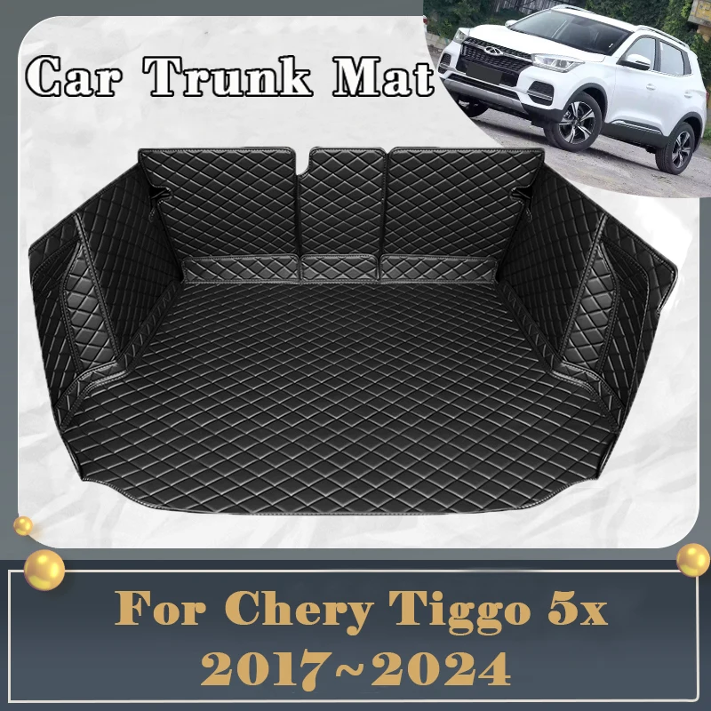 

Car Trunk Mat For Chery Tiggo 5x 4 Pro 5x Pro EMC Wave 3 2017~2024 Dirt-resistant Fully Rear Cargo Tray Car Auto Accessories