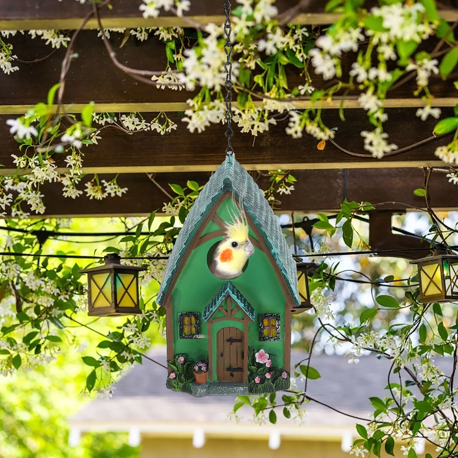 

Resin Garden Nest Supply Hanging Bird Garden Bird House Home Nest Pet Supplies Gardening Lawn Pet Supplies Ornament