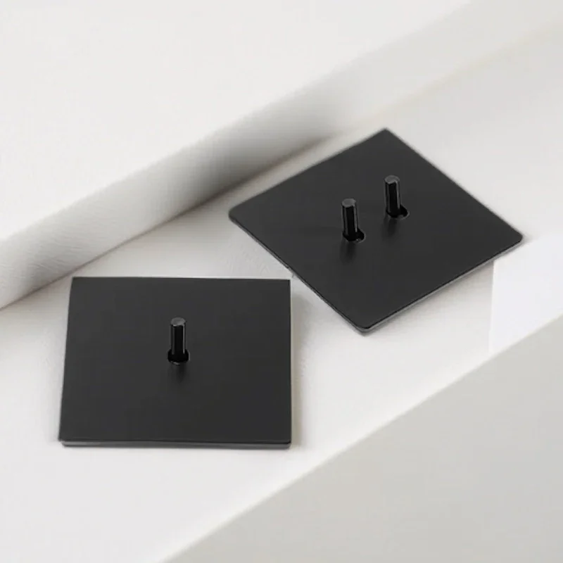 

Self Resetting Switch Stainless Steel Matte Black Panel Toggle Momentary Switch Wall Light Atom Switch