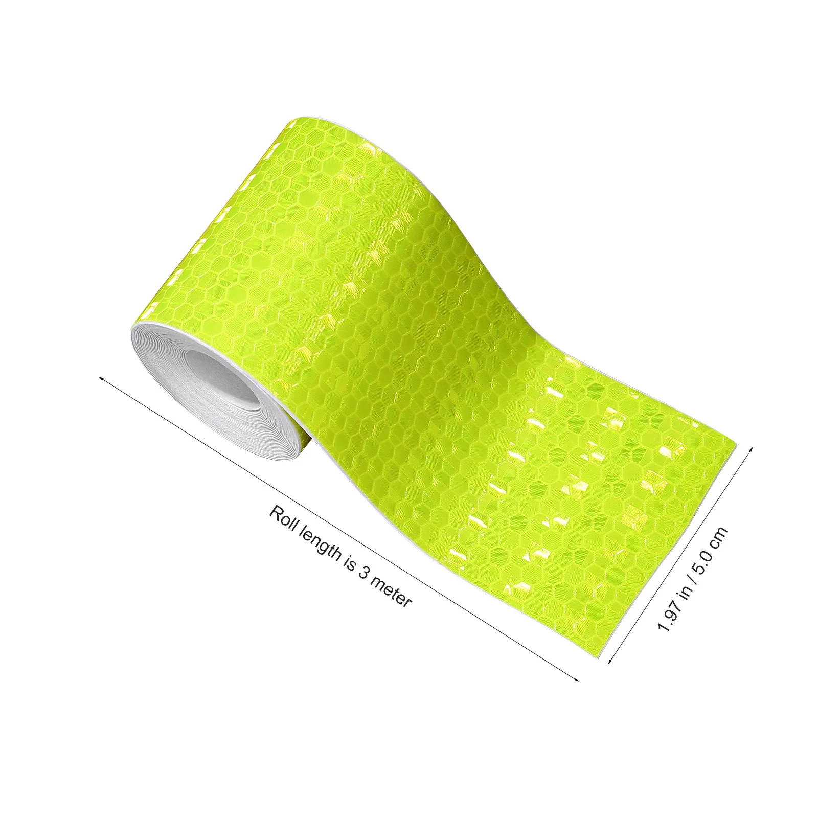 4 Rolls Reflective Tape Safety Reminder High Visibility Warning Sticker Strong Adhesion Protective Tape for Vehicles Road