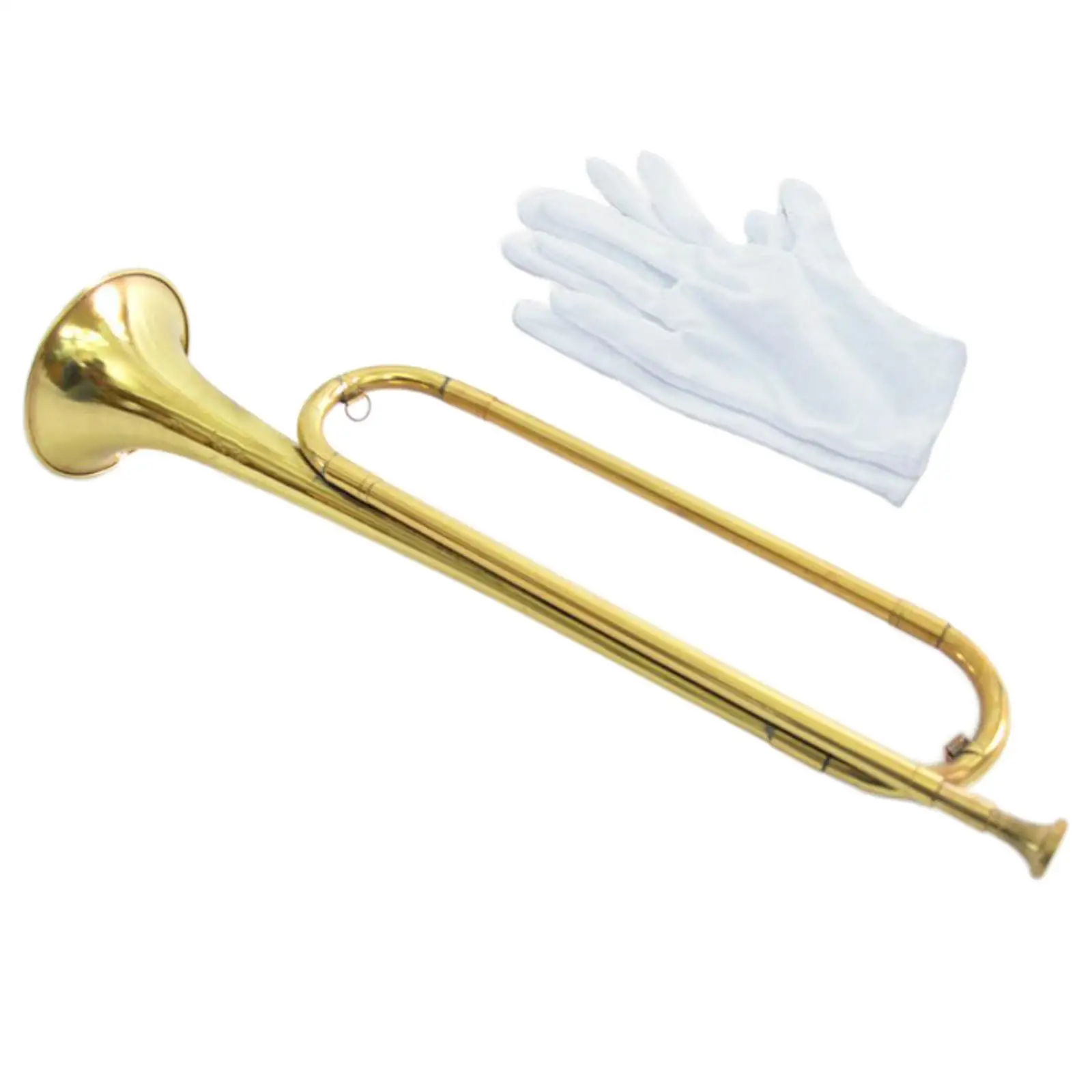 

Antique Style BB Bugle Brass Cavalry Musical Instrument Blowing Portable Trumpet for Band Beginners Kids Orchestra Parties