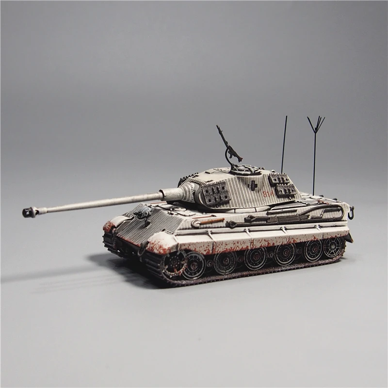 

Die cast 1:72 scale World War II German Tiger King heavy tank alloy and plastic simulation model gift toy series