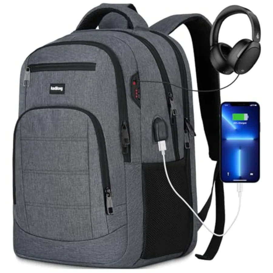 

School Backpacks for Men Teen Boys, Laptop Backpack Schoolbag College Bookbag Back Pack Computer Bag for Work Business Middle H
