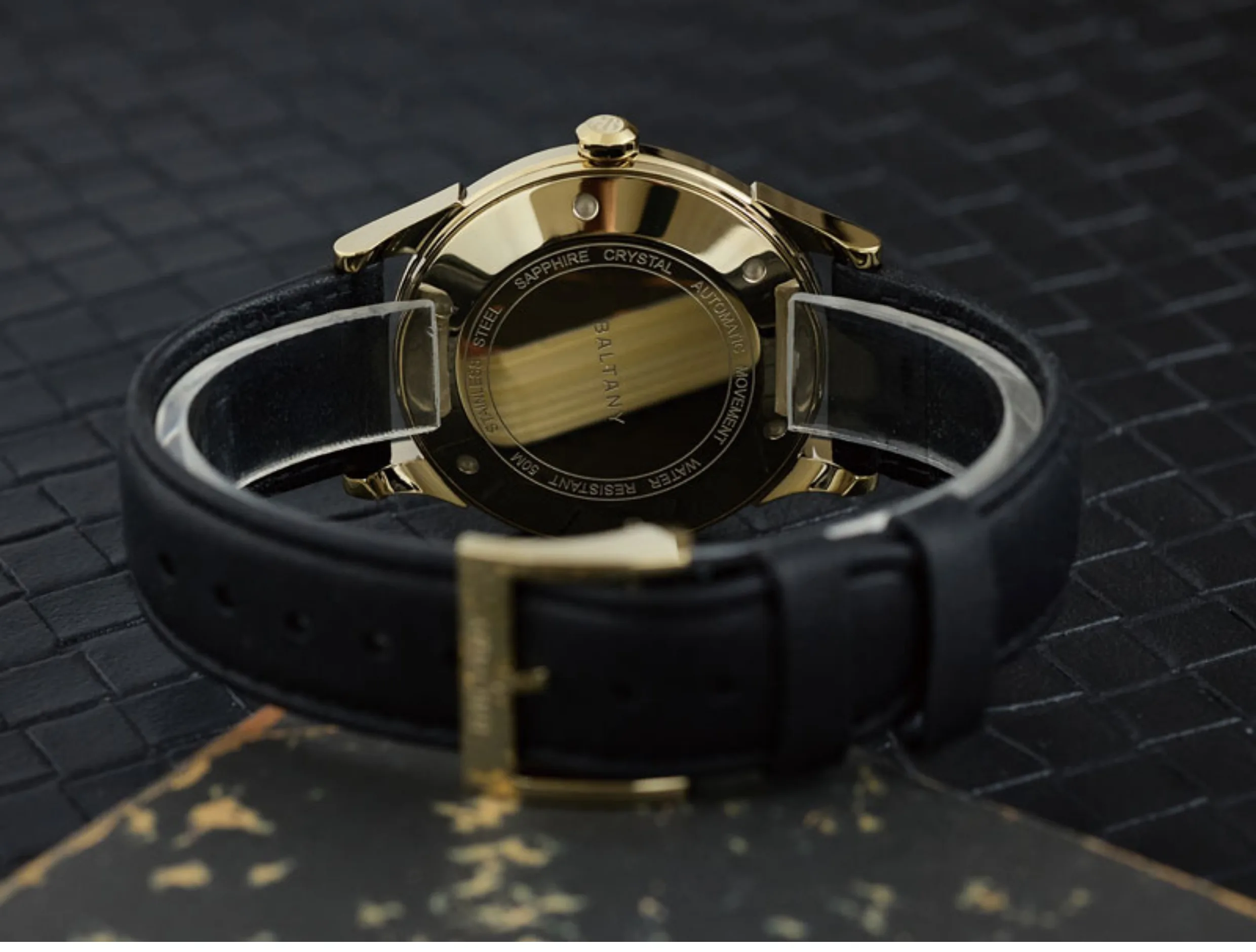 Baltany Men PIlot Watch 38.5mm Mechanical Wristwatch Sapphire 50m Waterproof Small Second Dial ST1701 ST1700 view 4