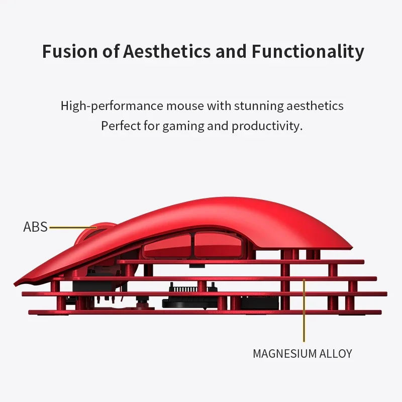 Mouse Bluetooth Ajazz M259 Mouse wireless USB 2.4G Mouse da gioco a tre modalità Paw3395 Accessori da gioco leggeri 8K Laptop Pc Office