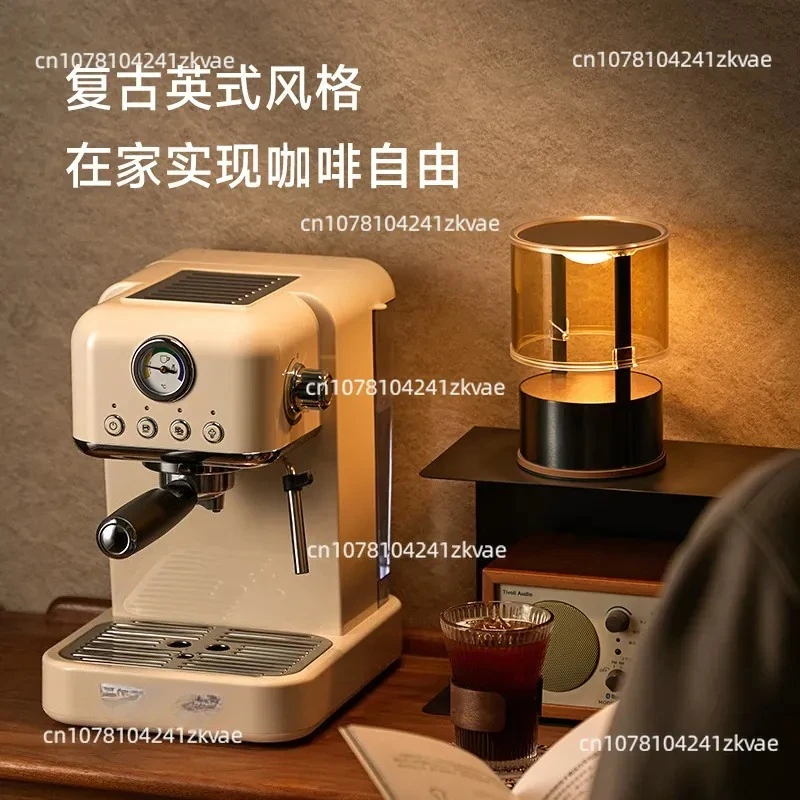 Double Extract Semi-Automatic Home Coffee Machine Milk Foam Homemade Coffee Powder Temperature Control Milk