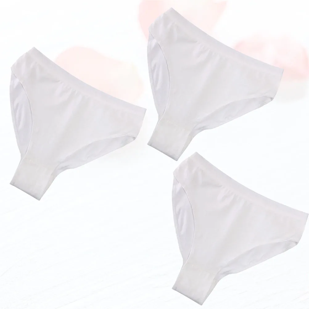 

3pcs High Waist Dance Briefs Ballet Underwear Cotton Panties For Girls Kids Gymnastics Underpants Elastic Waist Leotard Partner