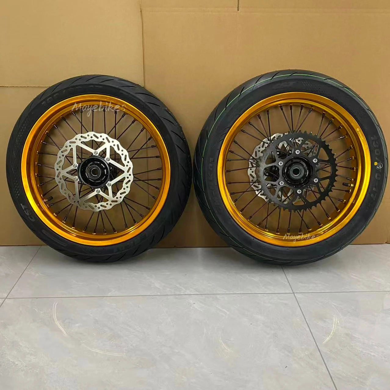 Ultra Bee Customize Wheel Kit Ultra Bee 17inch Rear Front Wheels Aluminum Alloy Sur-ron 17inch Wheel With Disc And Sprocket