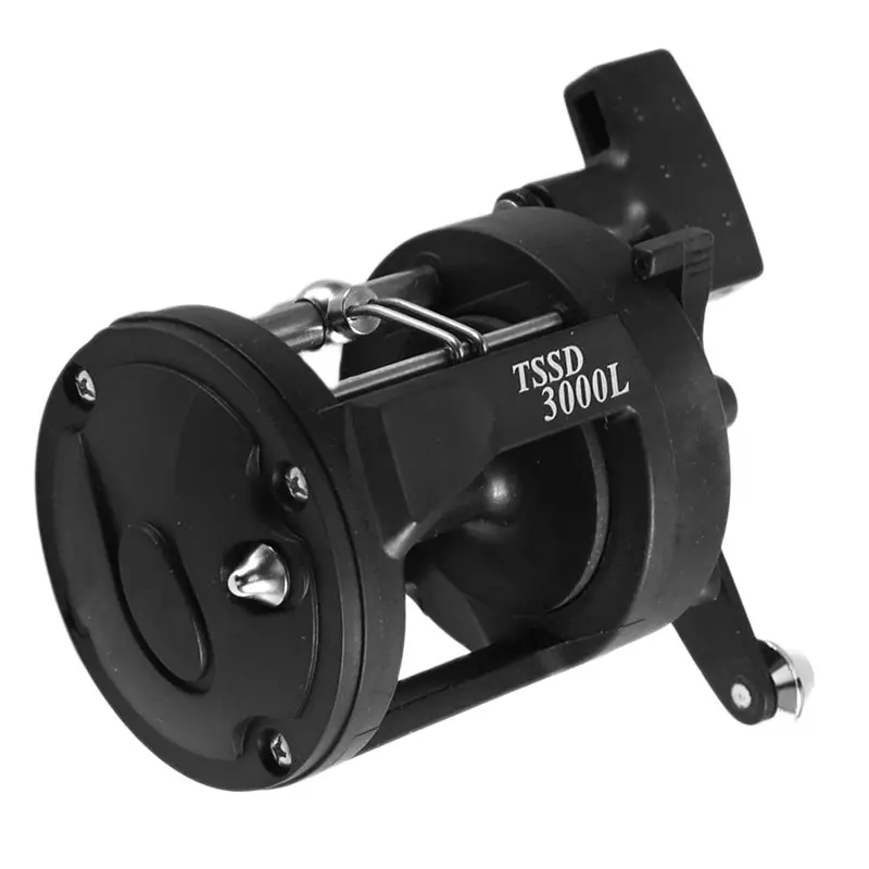 HOES-Saltwater Sea Fishing Reel TSSD3000 Trolling Reel Drum Fishing Reel Right Hand Black Pesca