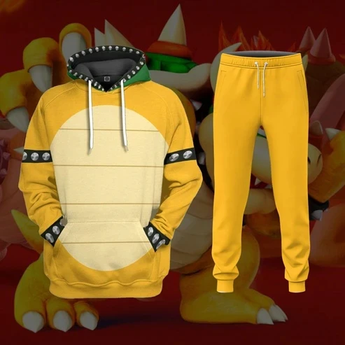 

Hot Super Brothers Series Cosplay Hoodies Pants Sets 3D Cartoon Print Men/Women Hoodie 2Pcs Suits Casual Jogging 2pcs Sets