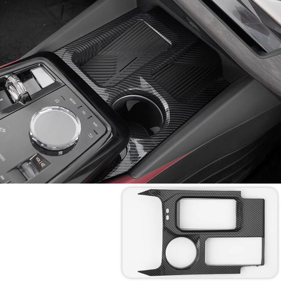 

Gear Shift Decoration Panel Water Cup Holder Pillar B Air Vent AC Outlet Cover Trim For BMW 5 Series G60 2024 2025 Accessories