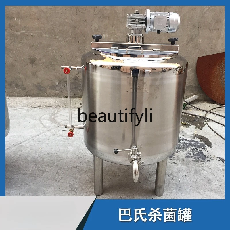

Liquid electric heating fresh milk, sterilizer, equipment, water circulation sterilization interlayer heating mixing tank