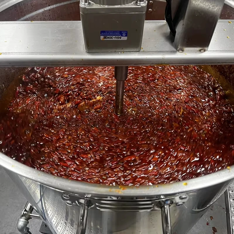 Hot pot base stir-fry machine commercial fully automatic boiling chili sauce stir-fry pan cold shrimp powder cake mixing machine
