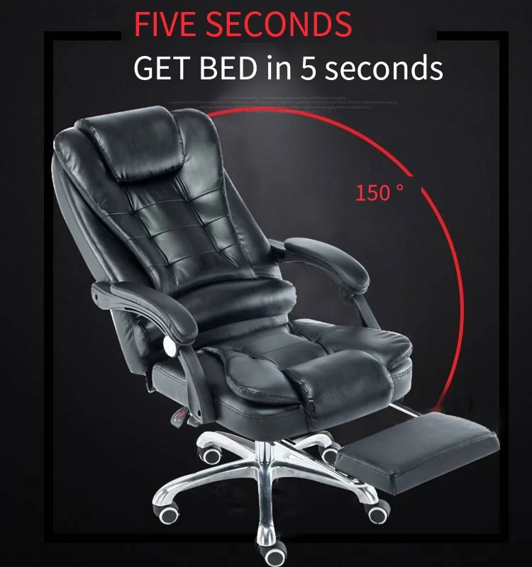 Office Aluminum Armrest of Furniture Massage Comfortable Chair Wheels s Spare Part Modern with Footrest