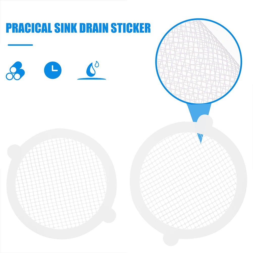 

30Pcs Versatile Floor Drain Stickers Strong Adhesive Hair Catcher Mesh for Laundry Room