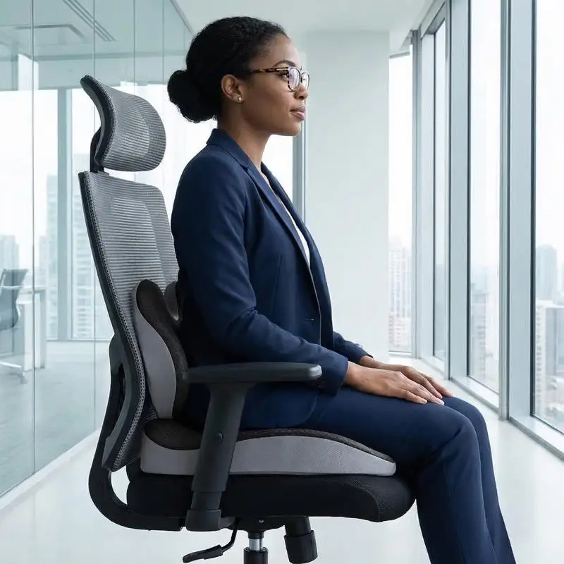 

【L】Cushion Non Slip Orthopedic Memory Foam Prostate Cushion For Tailbone Sciaticaback Pain Relief Comfort Chair Car Seat