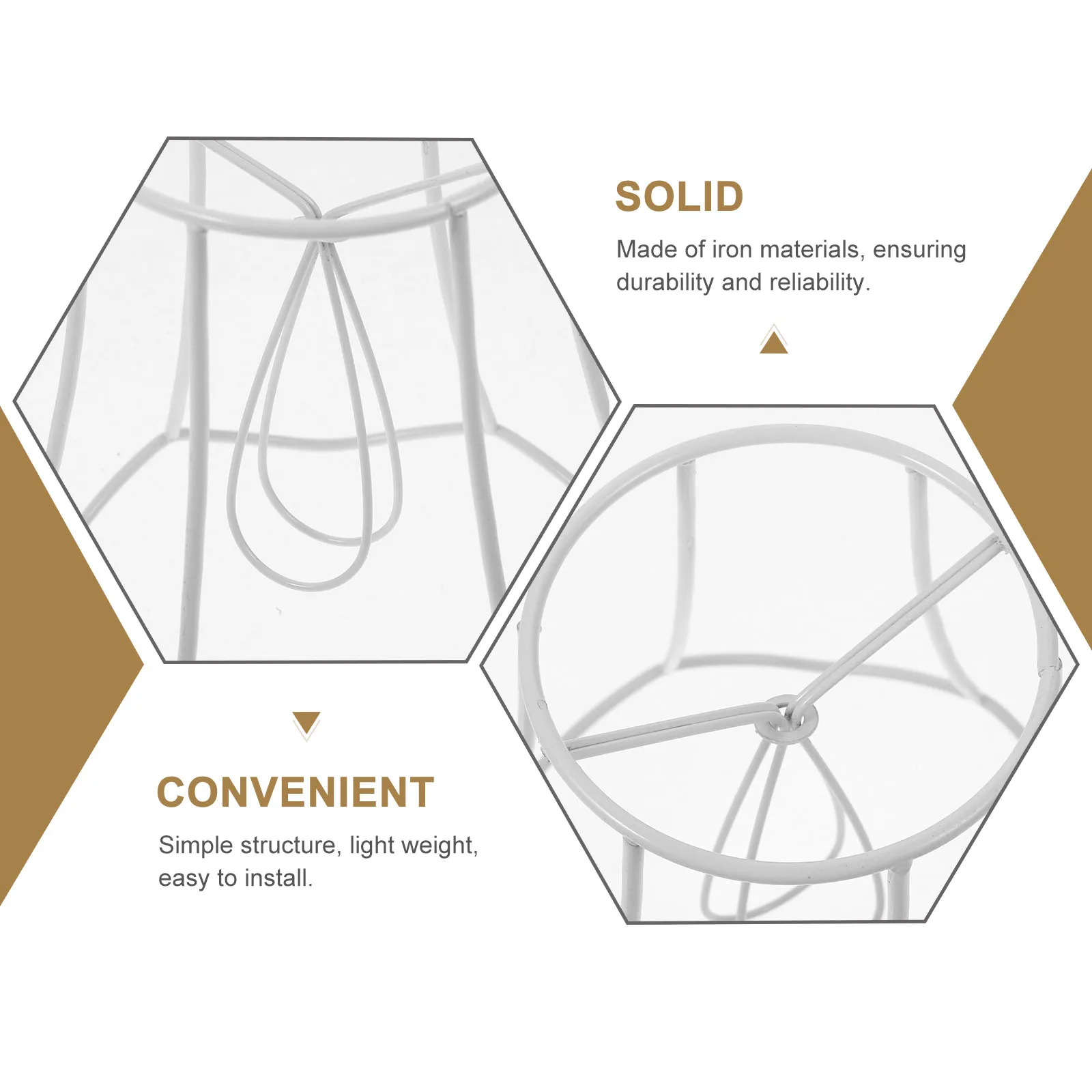 

Metal DIY Lamp Shade Frame Iron Craft Lampshade Rack for Table Pendant Lights Home Office Decor Lamp Accessories