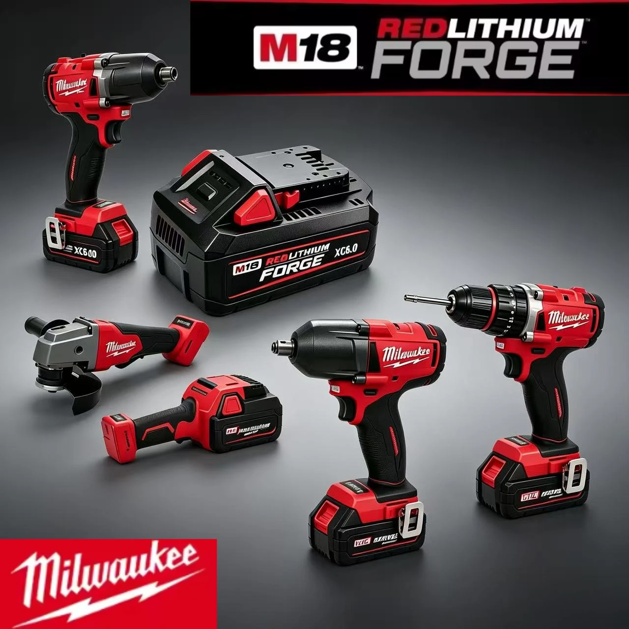 

New Genuine Milwaukee M18 Lithium-ion Battery, 18V, Compatible with All M18 Series Tools, High Performance Replacement Battery