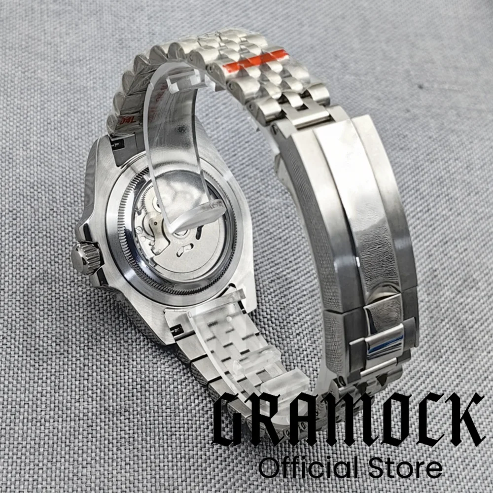 Gramock NH34A Automatic Mechanical Wristwatches 10ATM Waterproof 40mm GMT Function NH34 GMT Lume Mens Watch Dress Man Reloj