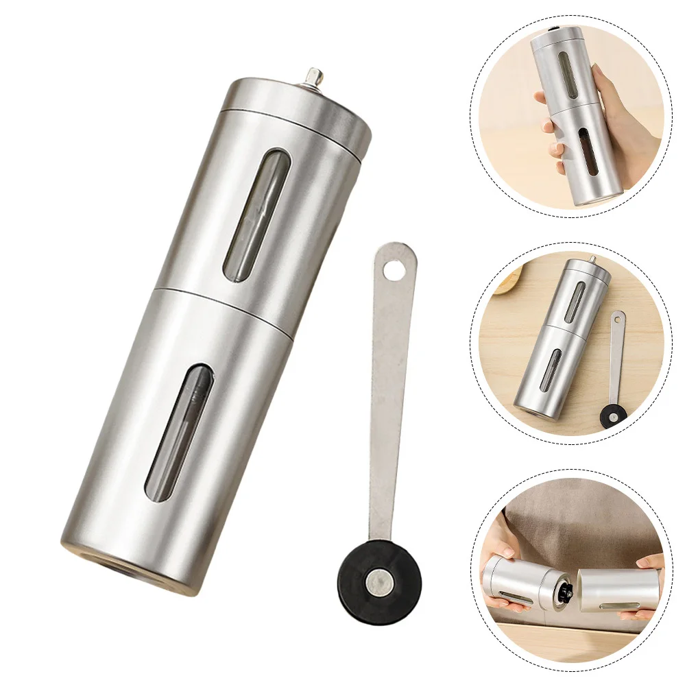 

Manual Coffee Grinder Ultra-Fine Grinding For Espresso Beans Portable Hand Crank Burr Mill Lightweight For Travel Camping