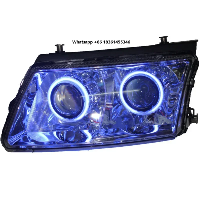 

For passat B5 eosuns HID LED headlight assembly angel eye daytime running light with turn signal