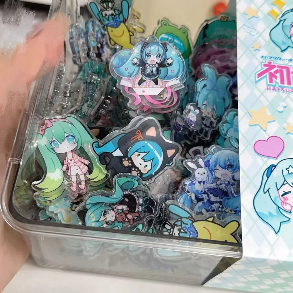 New Hatsune Miku Acrylic Clip Miku Project Diva Anime Peripherals Thickening Special-shaped Cartoon PP Clip Exam Paper Folder