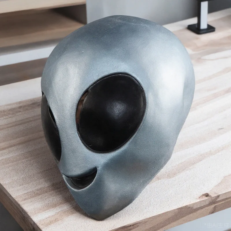 Maschera per la testa aliena Testa intera in lattice Costume per Halloween Costume Copricapo Maschera horror spaventosa per cosplay di feste di Halloween