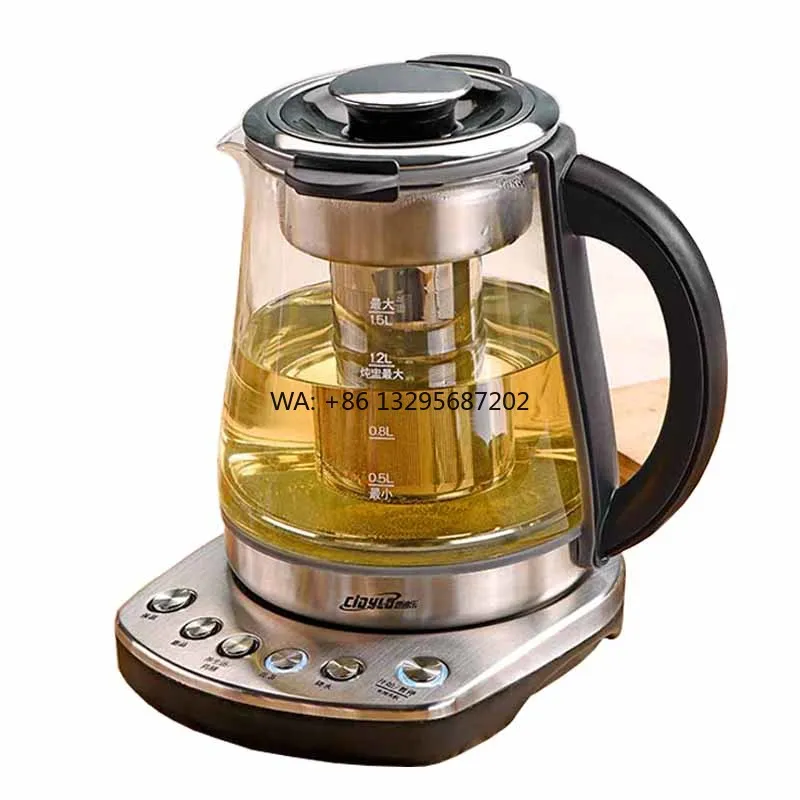 

5 шт., электрические чайники от производителя, кувшин для воды, бойлер и подогреватель, прозрачный стеклянный чайник, чайник, оптовая продажа