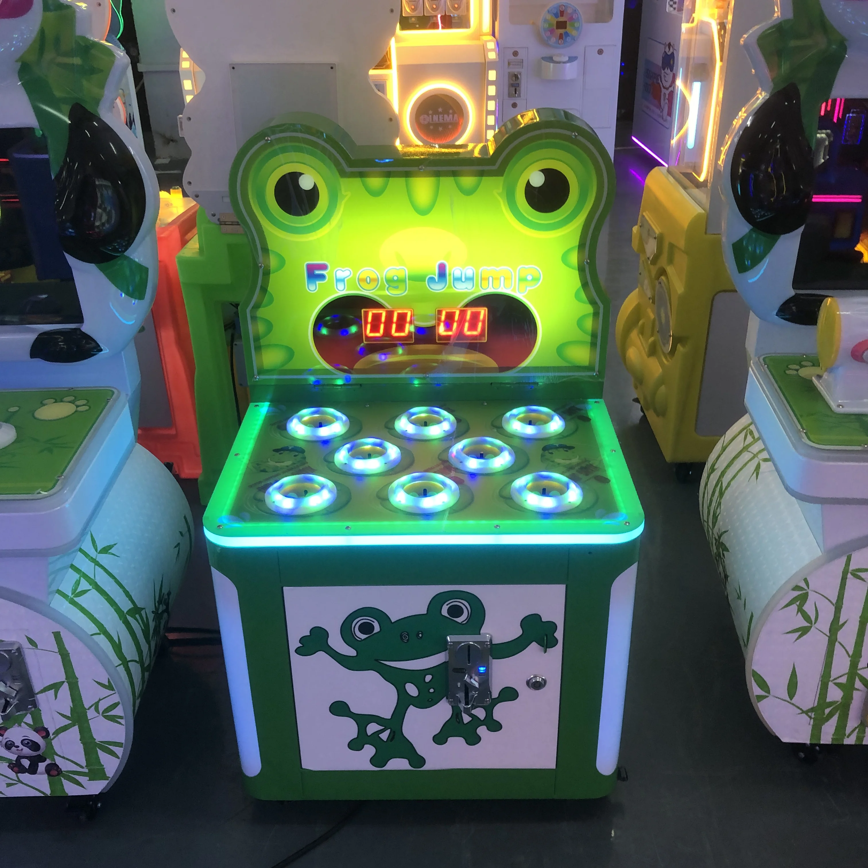 屋内用メタルハンマーでカエルを叩くモグラ叩きゲーム機、コイン - Whack A Mole Arcade のレビューと価格